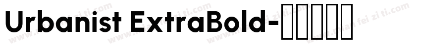 Urbanist ExtraBold字体转换